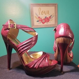 Maroon heels